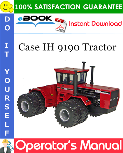 Case IH 9190 Tractor Operator's Manual