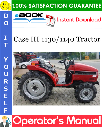 Case IH 1130/1140 Tractor Operator's Manual