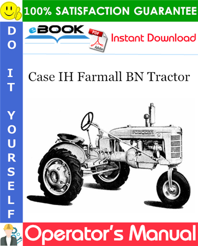 Case IH Farmall BN Tractor Operator's Manual