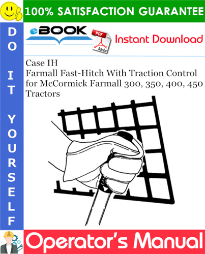 Case IH Farmall Fast-Hitch With Traction Control Operator's Manual