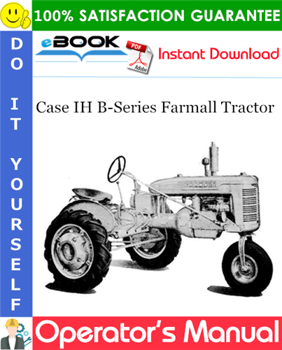 Case IH B-Series Farmall Tractor Operator's Manual