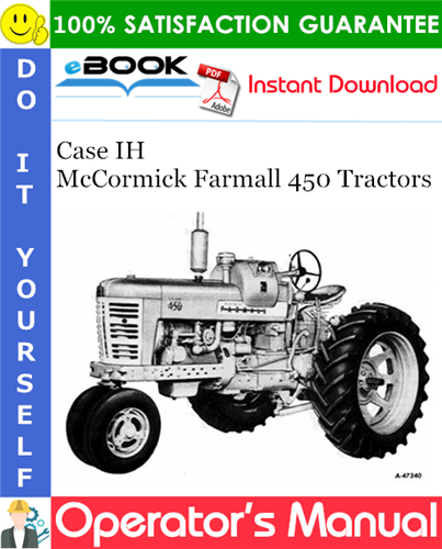 Case IH McCormick Farmall 450 Tractors Operator's Manual #2
