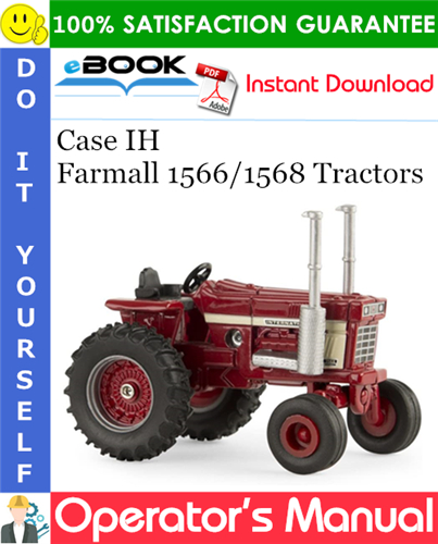 Case IH Farmall 1566/1568 Tractors Operator's Manual