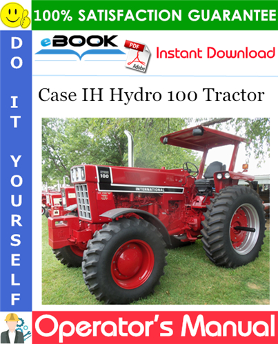 Case IH Hydro 100 Tractor Operator's Manual