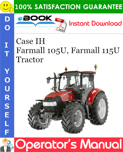 Case IH Farmall 105U, Farmall 115U Tractor Operator's Manual