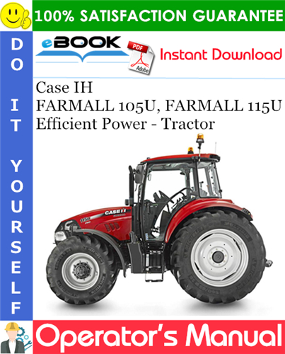 Case IH FARMALL 105U, FARMALL 115U Efficient Power - Tractor Operator's Manual