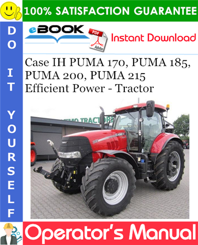 Case IH PUMA 170, PUMA 185, PUMA 200, PUMA 215 Efficient Power - Tractor