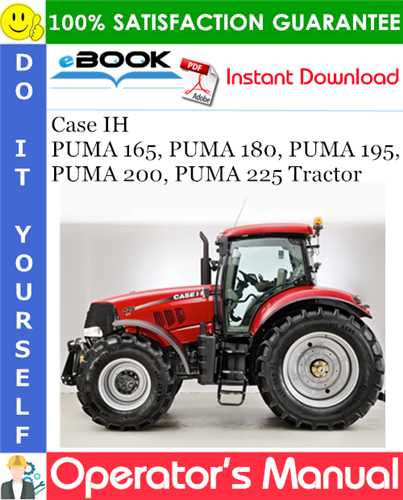 Case IH PUMA 165, PUMA 180, PUMA 195, PUMA 200, PUMA 225 Tractor