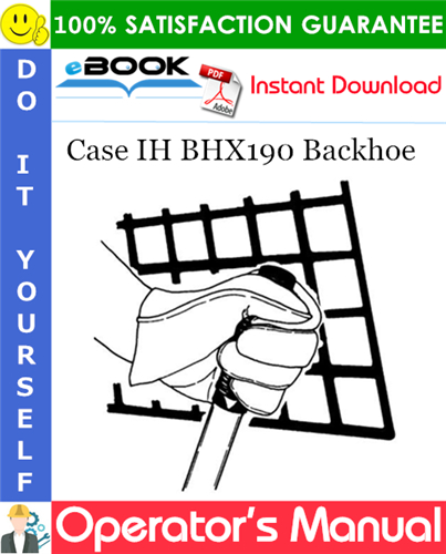 Case IH BHX190 Backhoe Operator's Manual