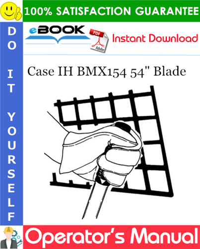 Case IH BMX154 54" Blade Operator's Manual