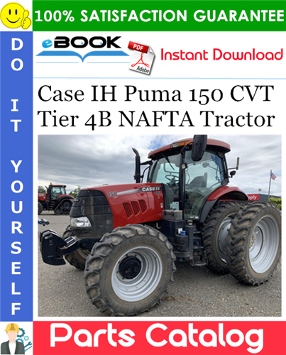 Case IH Puma 150 CVT Tier 4B NAFTA Tractor Parts Catalog
