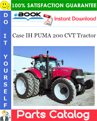 Case IH PUMA 200 CVT Tractor Parts Catalog