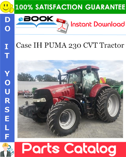 Case IH PUMA 230 CVT Tractor Parts Catalog Manual