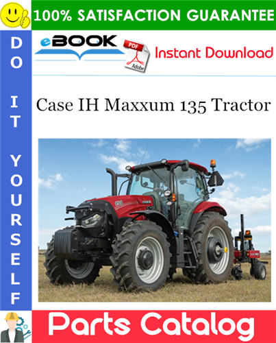 Case IH Maxxum 135 Tractor Parts Catalog Manual - Made In Brazil