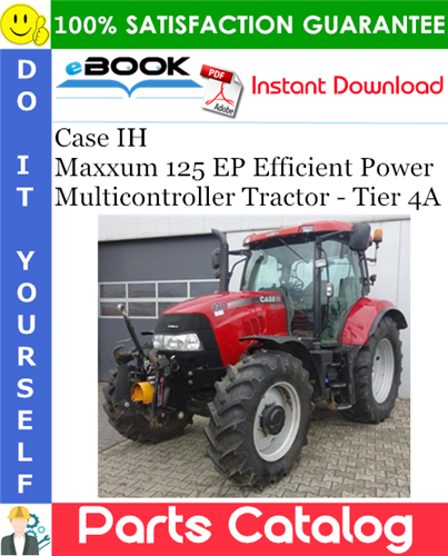 Case IH Maxxum 125 EP Efficient Power Multicontroller Tractor - Tier 4A
