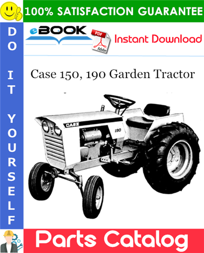 Case 150, 190 Garden Tractor Parts Catalog