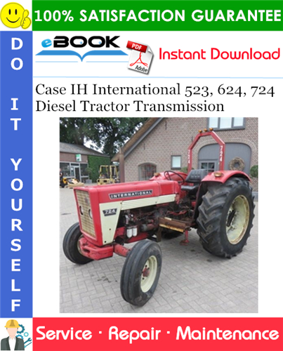 Case IH International 523, 624, 724 Diesel Tractor Transmission
