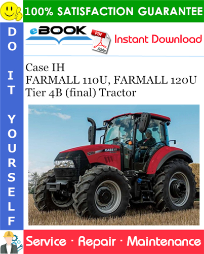 Case IH FARMALL 110U, FARMALL 120U - Tier 4B (final) Tractor