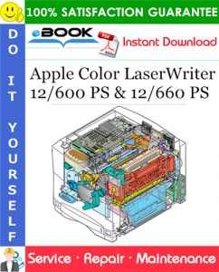 Apple Color LaserWriter 12/600 PS & 12/660 PS Service Repair Manual