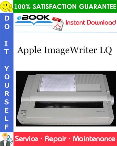 Apple ImageWriter LQ Service Repair Manual
