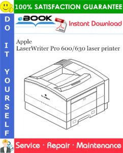 Apple LaserWriter Pro 600/630 laser printer Service Repair Manual