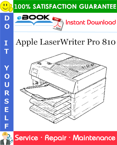 Apple LaserWriter Pro 810 Service Repair Manual