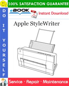 Apple StyleWriter Service Repair Manual
