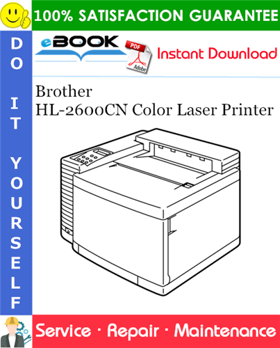 Brother HL-2600CN Color Laser Printer Service Repair Manual