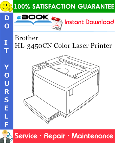 Brother HL-3450CN Color Laser Printer Service Repair Manual