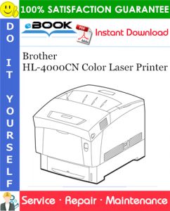 Brother HL-4000CN Color Laser Printer Service Repair Manual