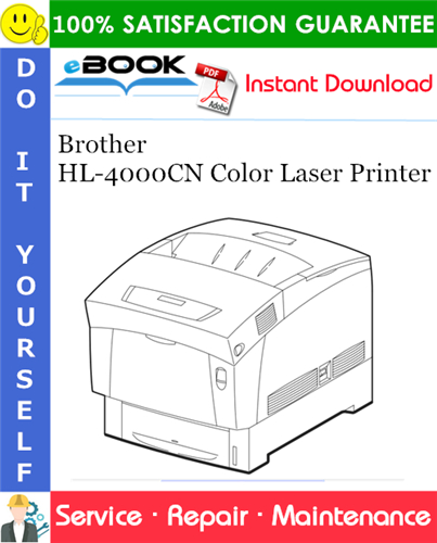 Brother HL-4000CN Color Laser Printer Service Repair Manual