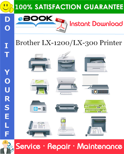 Brother LX-1200/LX-300 Printer Service Repair Manual