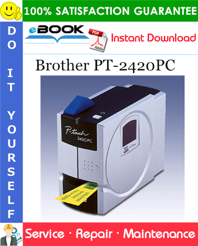 Brother PT-2420PC Service Repair Manual