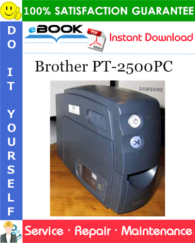 Brother PT-2500PC Service Repair Manual
