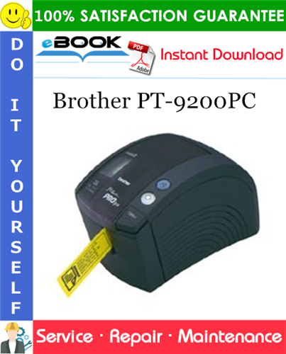 Brother PT-9200PC Service Repair Manual