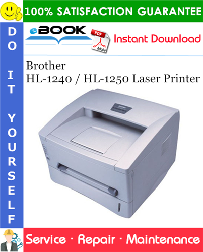 Brother HL-1240 / HL-1250 Laser Printer Service Repair Manual
