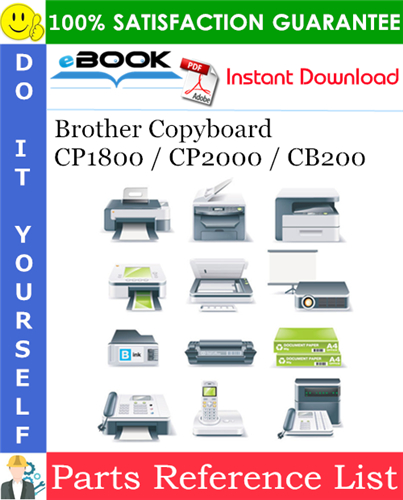 Brother Copyboard CP1800 / CP2000 / CB200 Parts Reference List