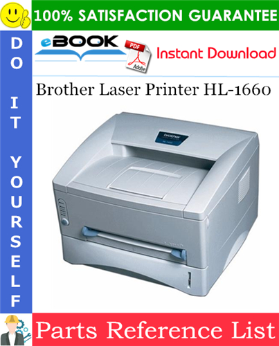 Brother Laser Printer HL-1660 Parts Reference List