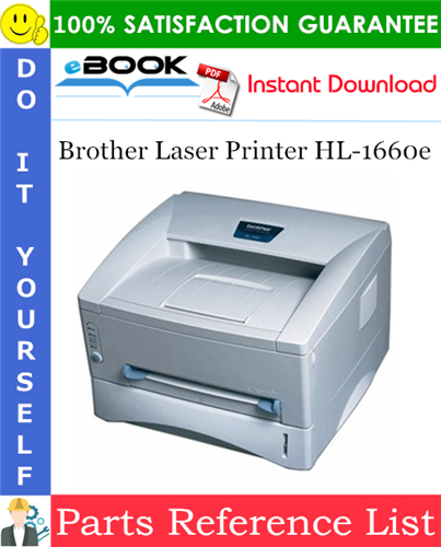 Brother Laser Printer HL-1660e Parts Reference List