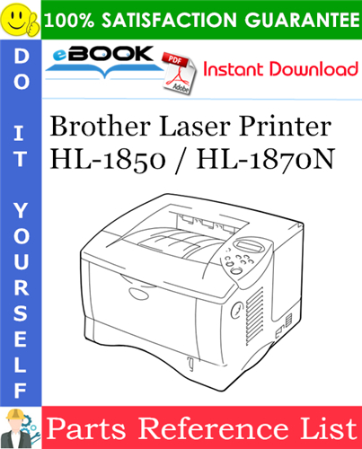 Brother Laser Printer HL-1850 / HL-1870N Parts Reference List