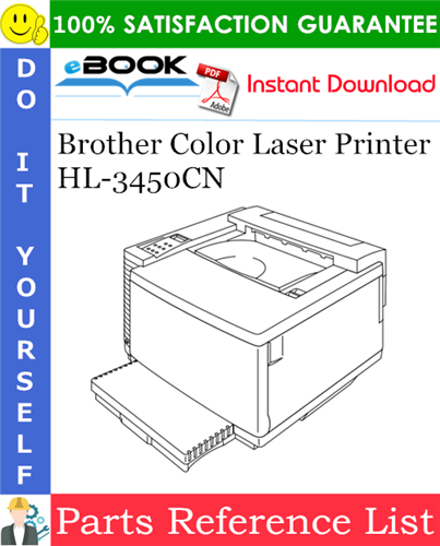 Brother Color Laser Printer HL-3450CN Parts Reference List