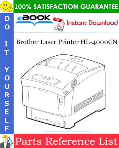 Brother Laser Printer HL-4000CN Parts Reference List