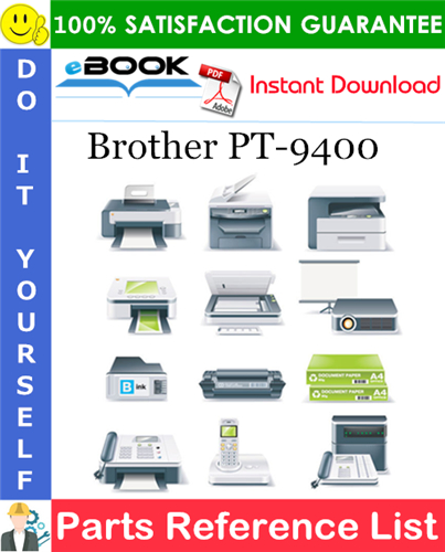 Brother PT-9400 Parts Reference List