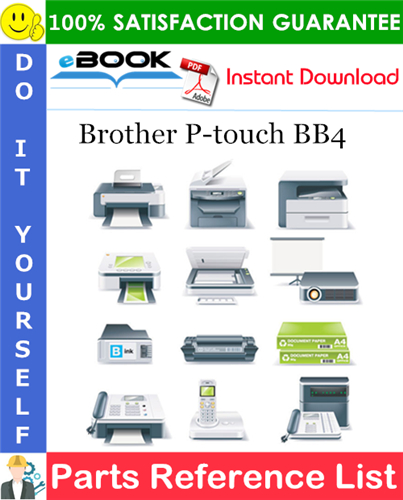 Brother P-touch BB4 Parts Reference List