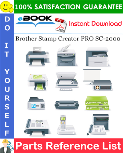 Brother Stamp Creator PRO SC-2000 Parts Reference List