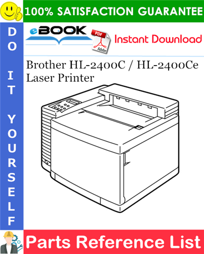 Brother HL-2400C / HL-2400Ce Laser Printer Parts Reference List