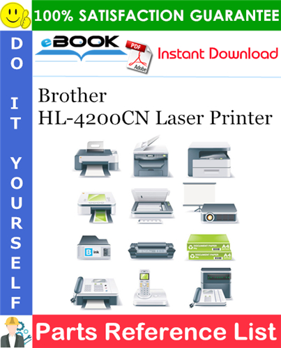 Brother HL-4200CN Laser Printer Parts Reference List