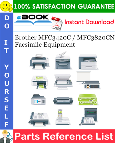 Brother MFC3420C / MFC3820CN Facsimile Equipment Parts Reference List