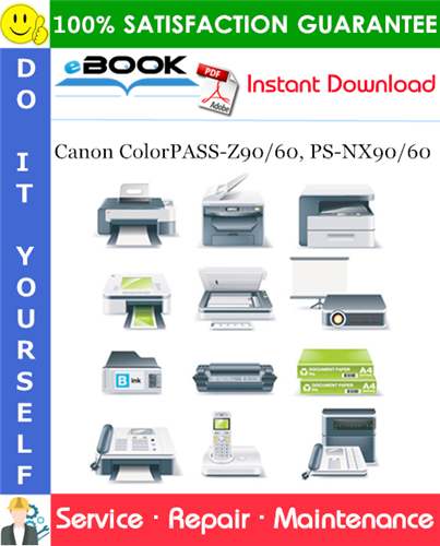 Canon ColorPASS-Z90/60, PS-NX90/60 Service Repair Manual