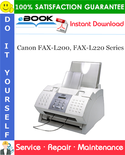 Canon FAX-L200, FAX-L220 Series Service Repair Manual